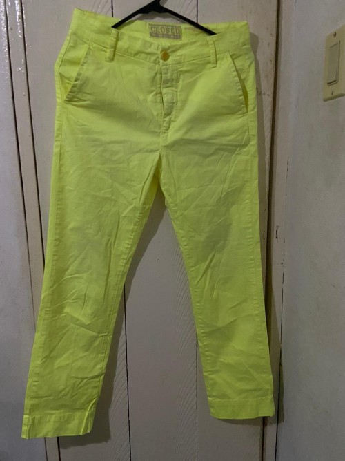 Lime Green Pants, Size (40) Medium