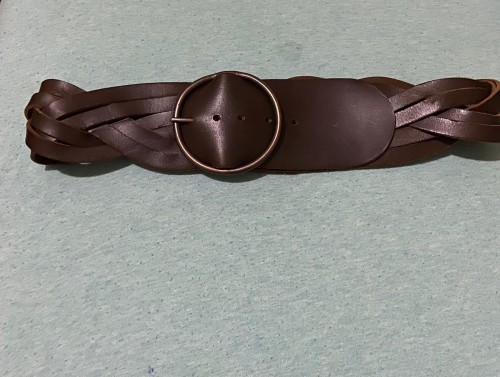 Brown Leather Belt One Size