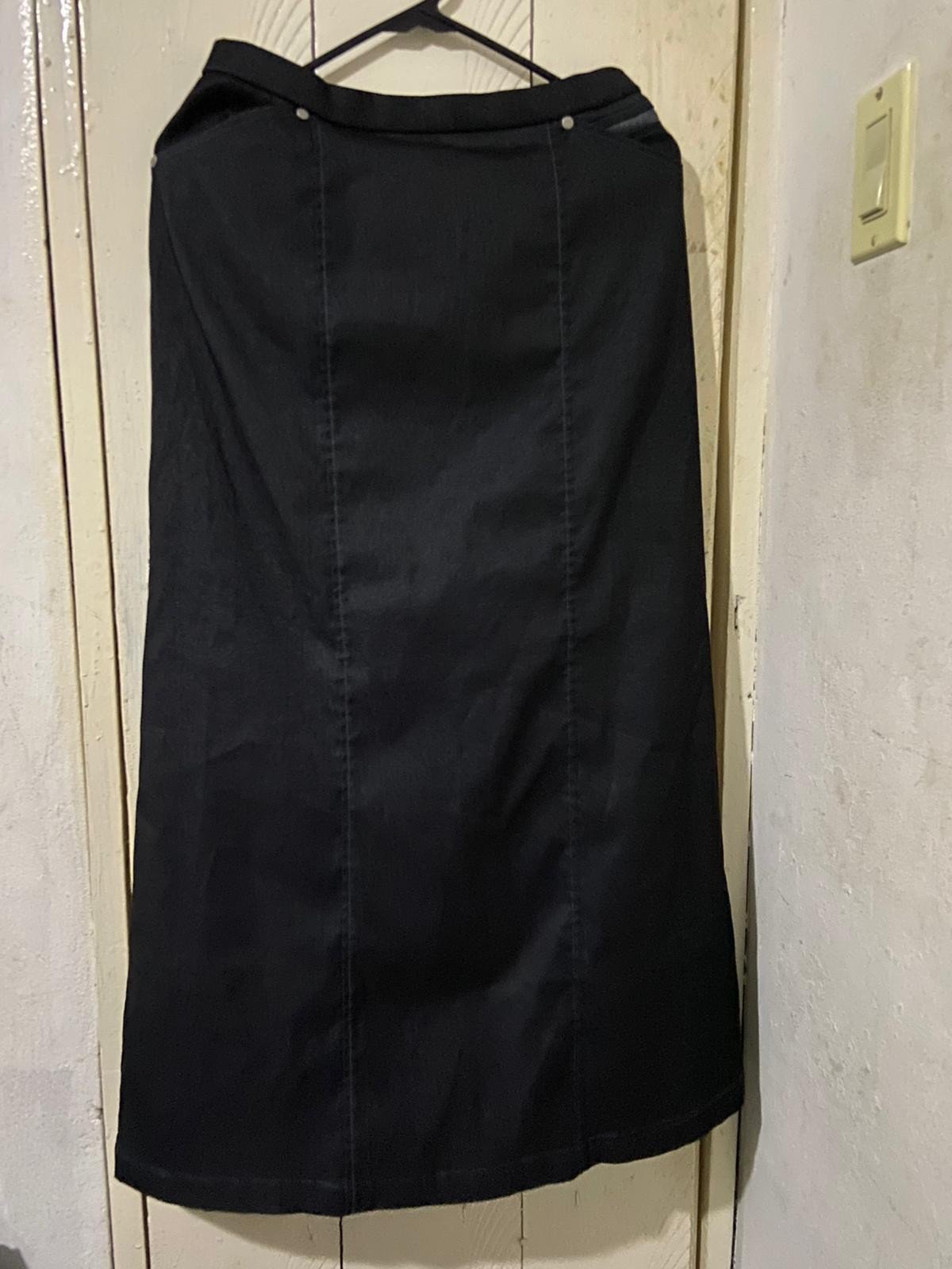 For Sale: Black Long Jean Skirt, Size Medium - Old Harbour