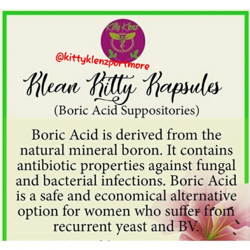 Boric Acid Kapsules Made From Natural Herbs