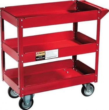 3-Tray Heavy Duty Tool Cart With Wheels