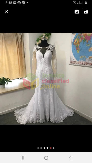 Wedding Dress With Free Veil 
