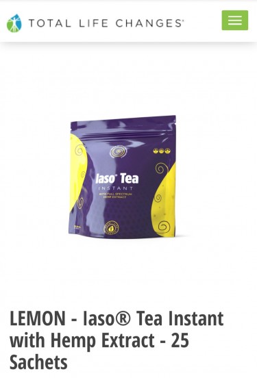 Iaso Lemon Instant Tea ( Full-spectrumhemp Extract