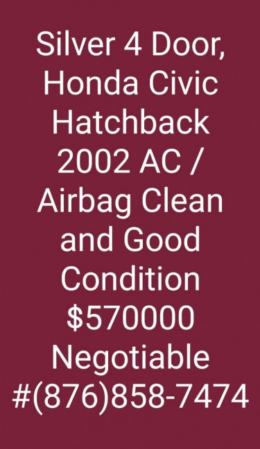2002 Honda Civic Hatch Back 