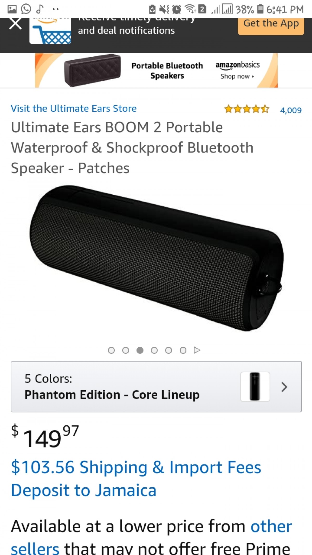 ue boom speaker cheap