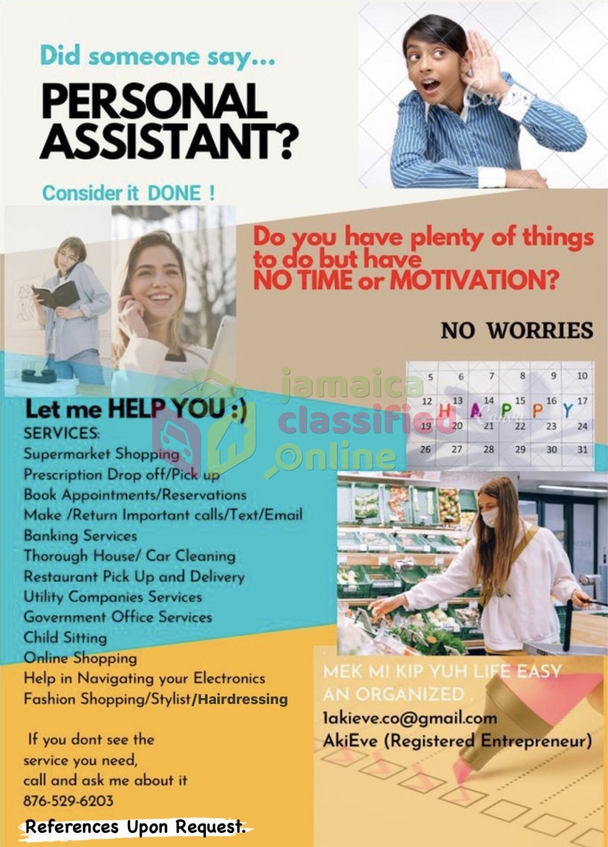 personal assistant services