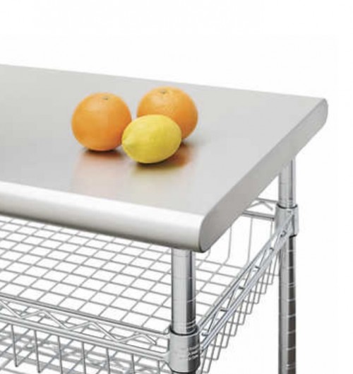 Seville Work Table (All Stainless Steel)