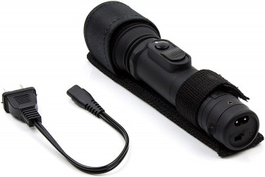 Rechargeable Tactical LED Flashlight, Black Stun G
