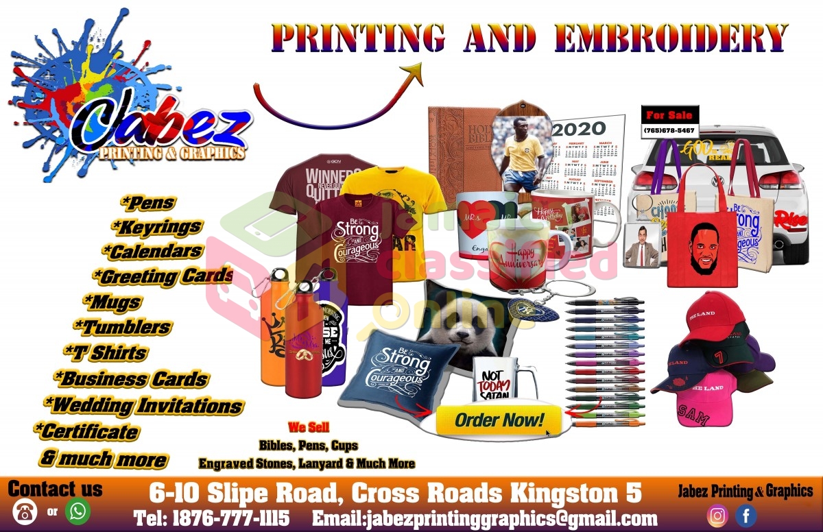 Jabez Printing & Graphics for sale in 6-10 Slipe Road, Kingston5 ...