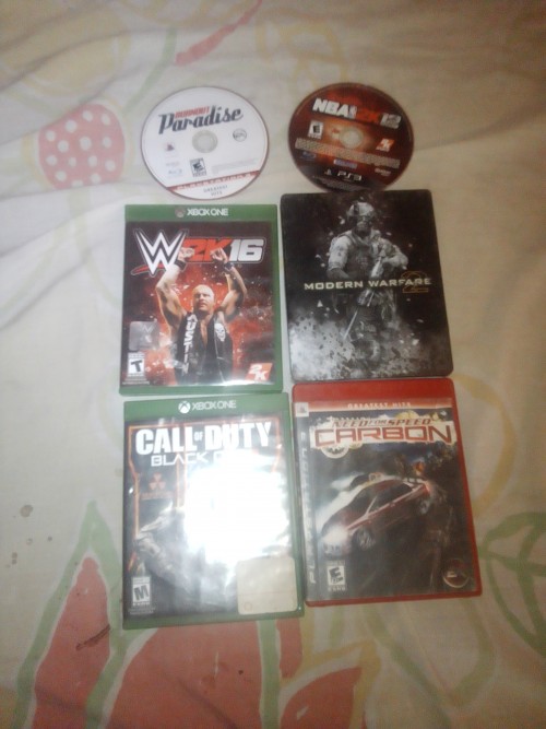 Some Game Cd Xbox1 And Ps3 Bo3 3k Rest 1k Ps3