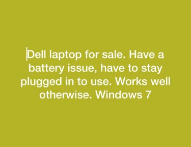 Dell Windows 7 Have To Keep Plug In. 