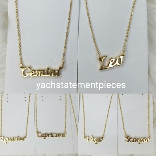 Stainless Steel Birth Sign Chain