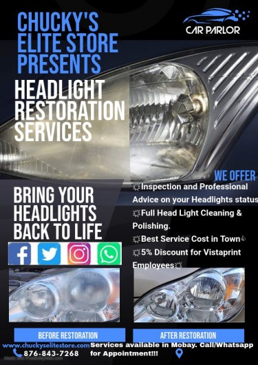Car Headlight Restoration Services