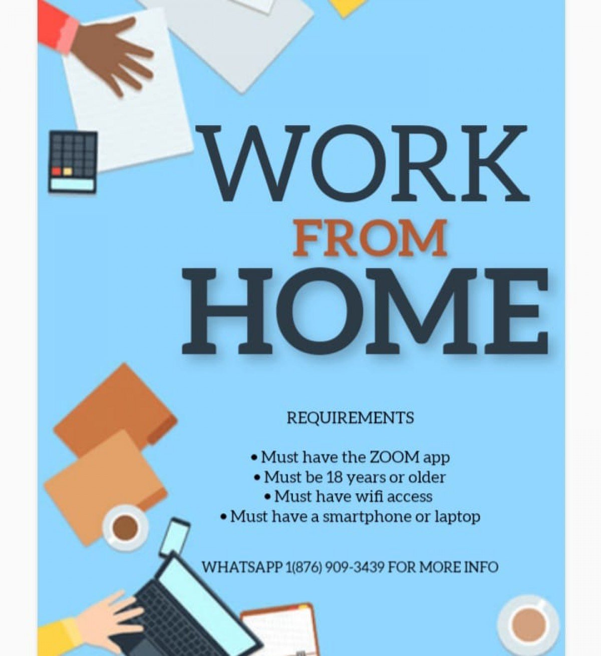 Work From Home Opportunity in Kingston/St. Andrew