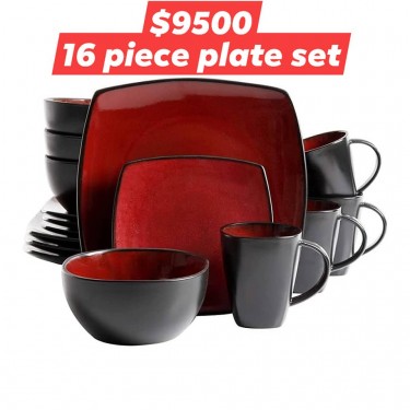 New Home? This 16 Piece Plate Set Is Perfect!