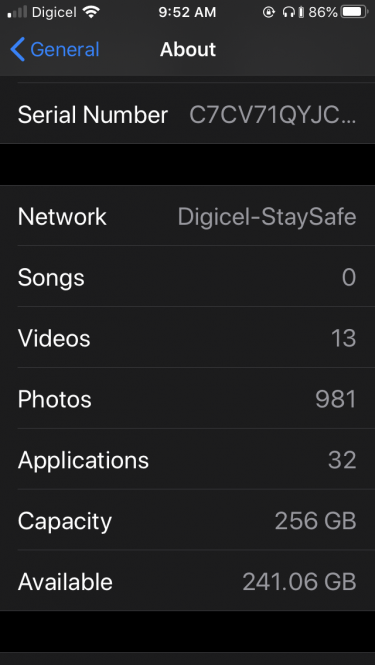 (SALE & TRADE) 256GB Crack Screen Iphone 8