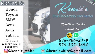 Kenrie’s Car Dealership And Rentals 