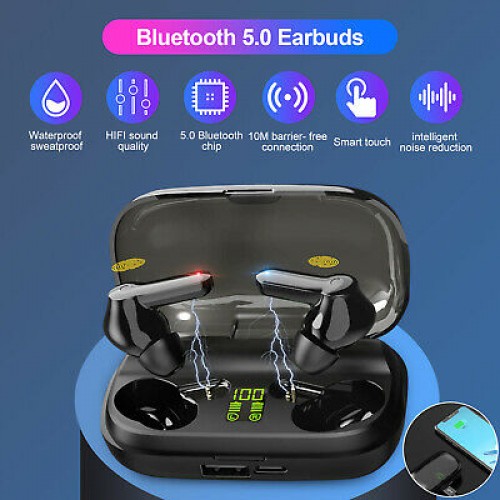 Bluetooth 5.0 Earbuds Headphones Wireless Headset