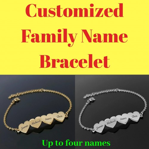 Personalized Family Members Name Bracelet