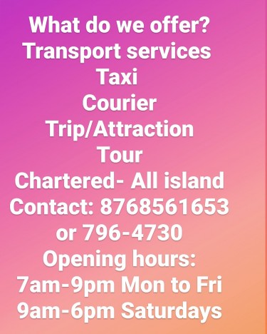 If You Need Delivery, Taxi, Or Tour Services