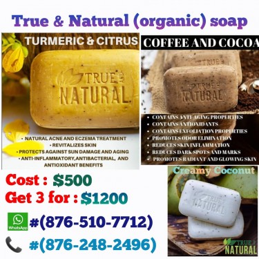 True And Natural Organicare Soaps