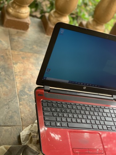 Red Hp Laptop 