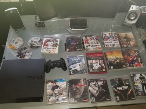 Ps3 With 16 Original Games