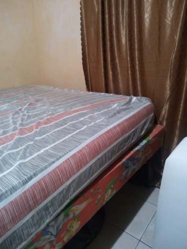 Used Double Bed Base With Mattress
