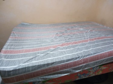 Used Double Bed Base With Mattress