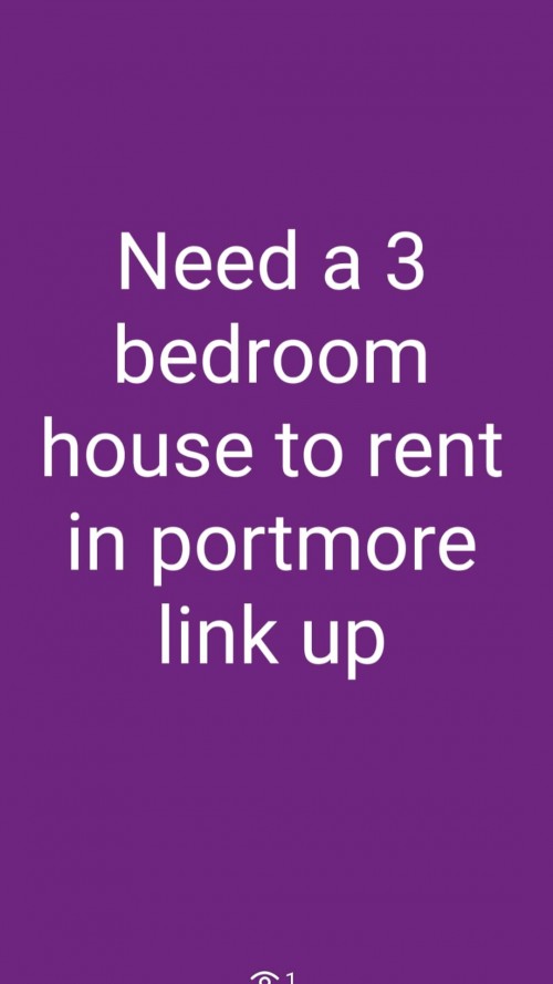 I Need A 3 Bedroom House In Portmore