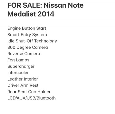 Nissan Note Medalist