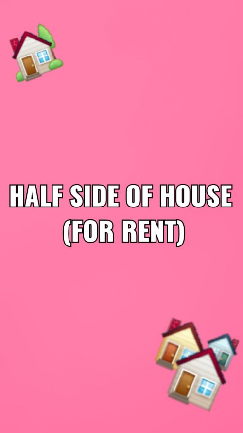 1 Bedroom Half Side House