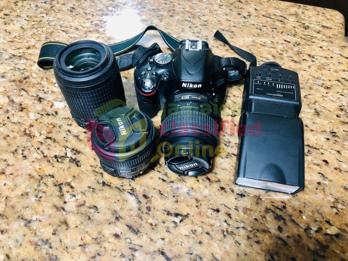 Nikon D5100 18-55mm, 55-200mm And 50mm F1.8 Lenes for sale in Liguanea
