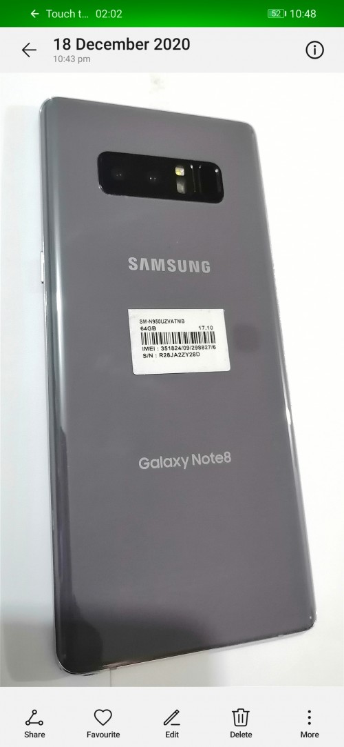 Galaxy NOTE 8 Unlocked -- Like New + Stylus + Case