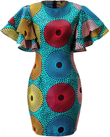 African Ankara Print Dress (small Size)