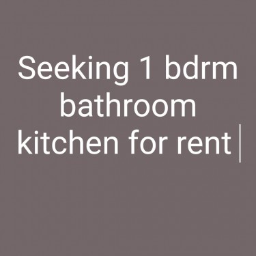 1 Bedroom Bathroom Kitchen 
