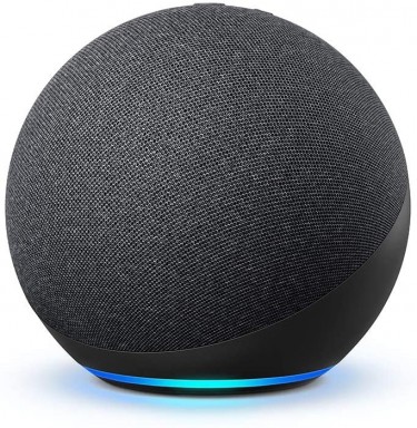 Echo Dot Alexa Speaker 4th Gen With Free WiFi Bulb