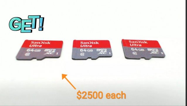 Micro SD Memory Cards - Sandisk, Samsung 64gig, 32