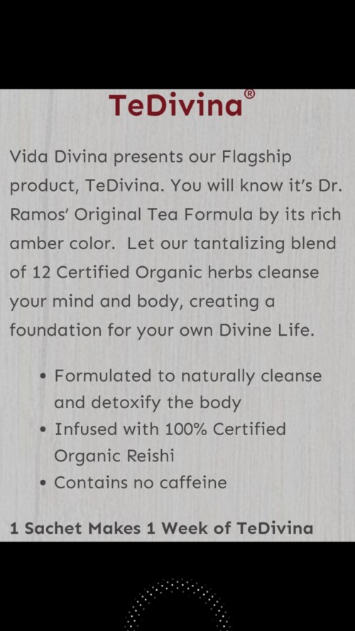 Seeking Persons To Buy And Sell TeDivina Detox Tea