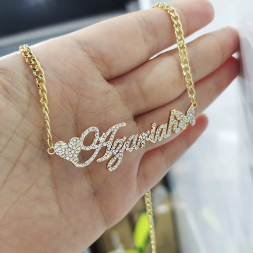 Stainless Steel Custom Name Choker Necklace