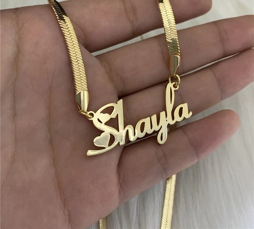 Snake Chain Customized Name Necklace