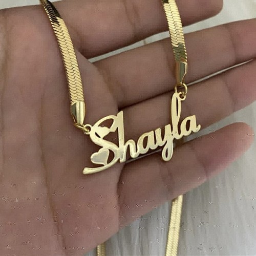 Snake Chain Custom Necklace