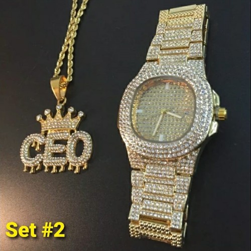 Iced Out Jewelry Set 2