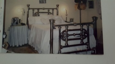 Antique Silver Plated Brass Bed 
