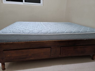 Double Bed Base + Mattress