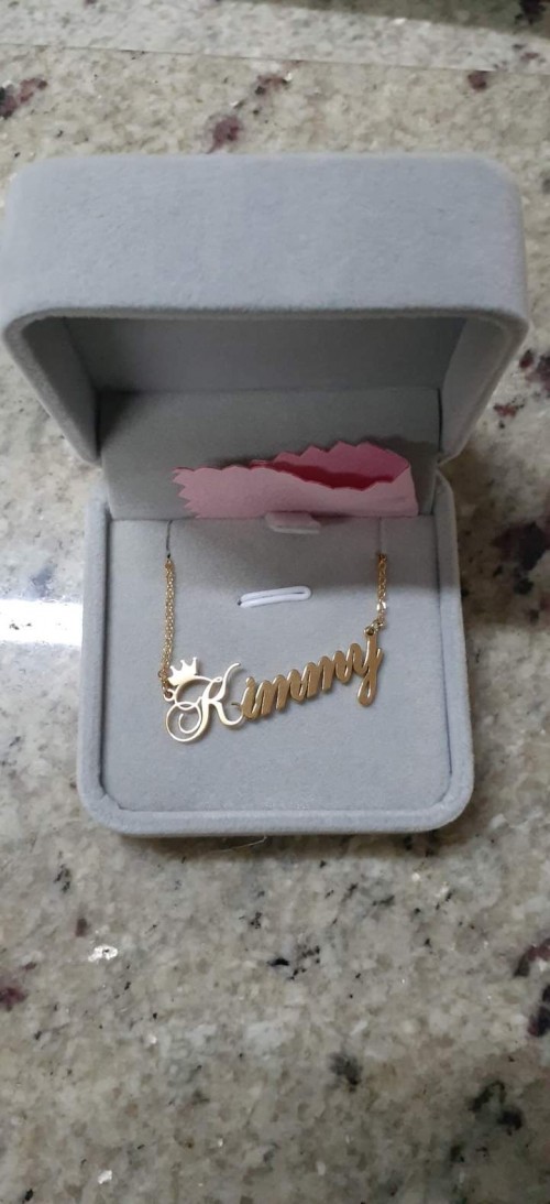 Personalized Name Necklace With A Crown