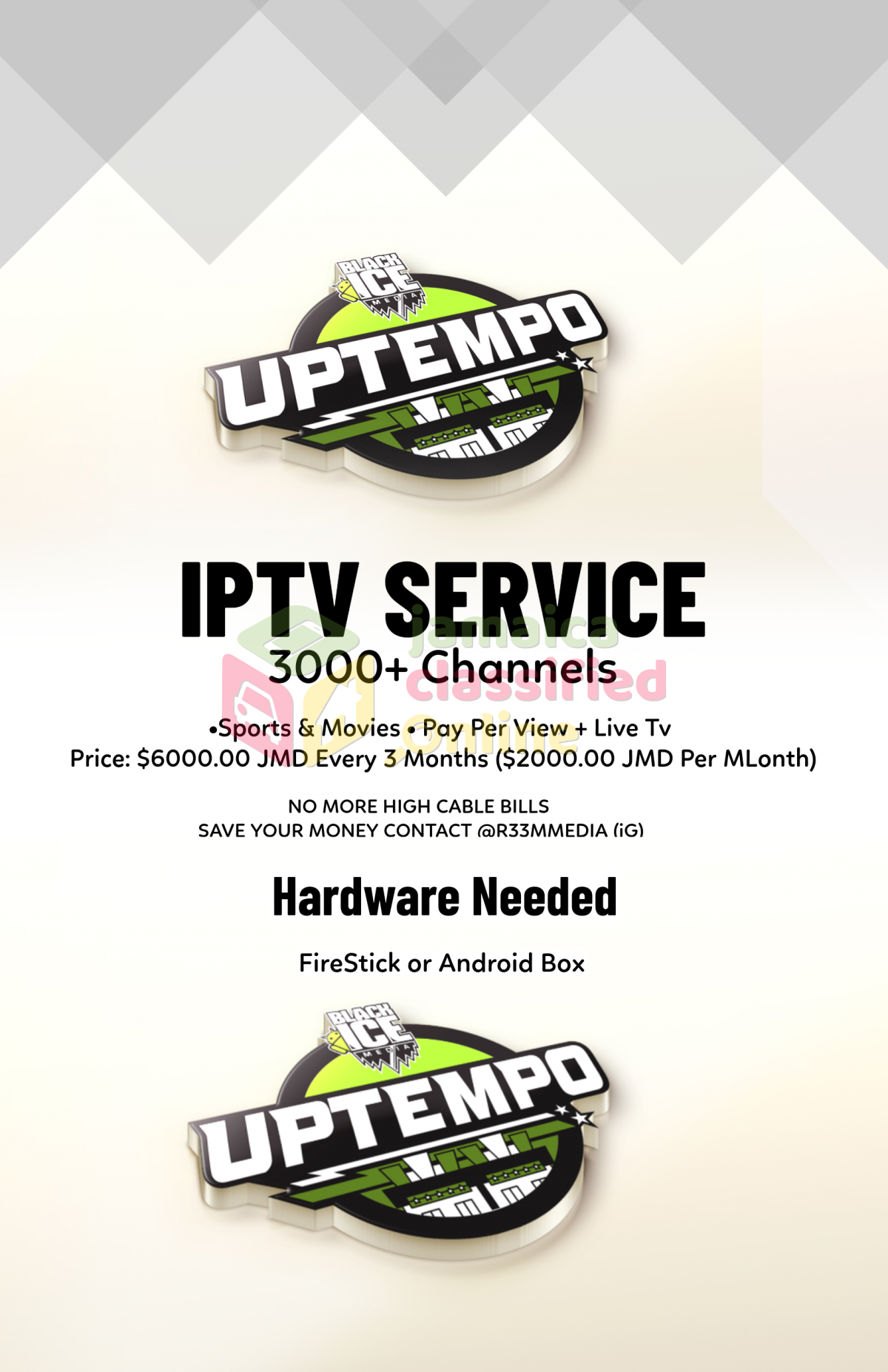 IPTV Service Available In Jamaica – 29 Channels for sale in Port