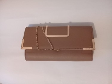 Nude/ Khaki Clutch Purse (also Available In Black)