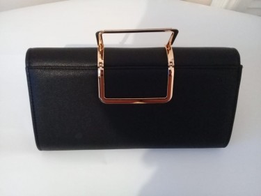 Black Clutch Purse (also Available In Brown)