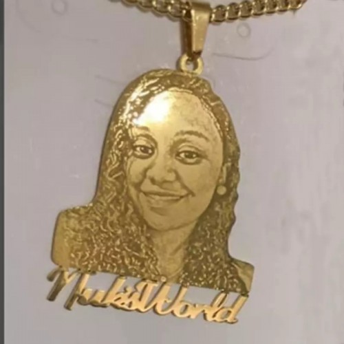 Customized Picture And Name Necklace